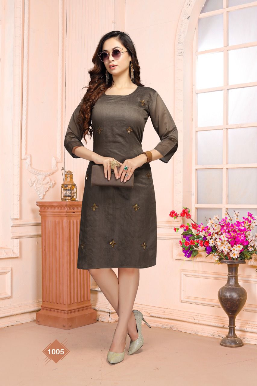 Rangoli 1001 Fancy Regular Wear Designer Kurti Collection